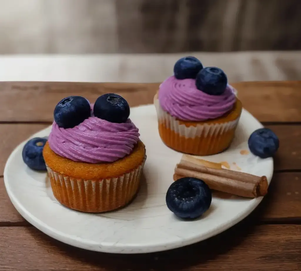Eggless Blueberry Cupcakes (Pack of 2)