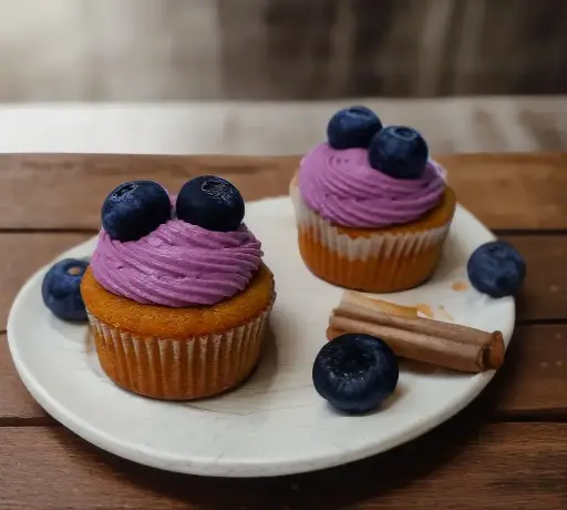 Eggless Blueberry Cupcakes (Pack of 2)