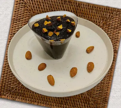 Hot Chocolate Brownie Pudding with Roasted Almonds