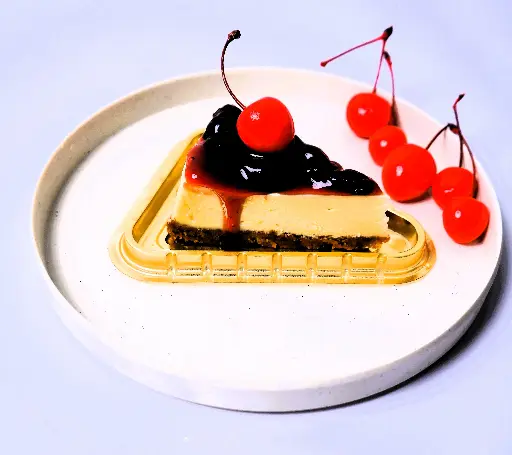 Eggless Cherry Cheese Cake